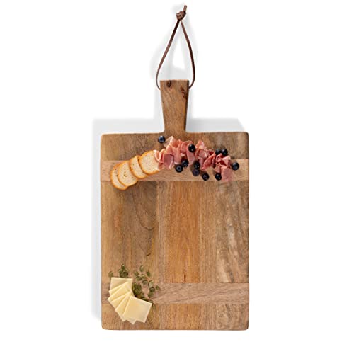 Tabla para picar rectangular Ravi de madera de mango marca Picnic Time miniatura 2