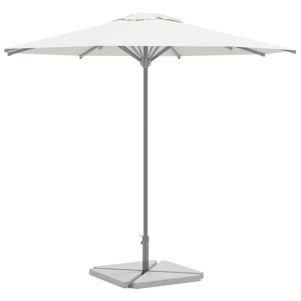 vidaXL Granite Umbrella Weight Plate Triangular Base Grey 30.9 lbs Durable for Outdoor Use Patio Stability Stand Heavy Duty Parasol Shade Solutions Balcony
