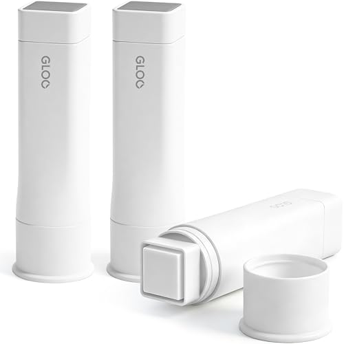 Image of Kokuyo Gloo Square Glue Sticks, Strong Adhesive Sticks for Cardboard or Thicker Paper, Middle Size, 10 Grams, Pack of 3 (TA-G302-3P)