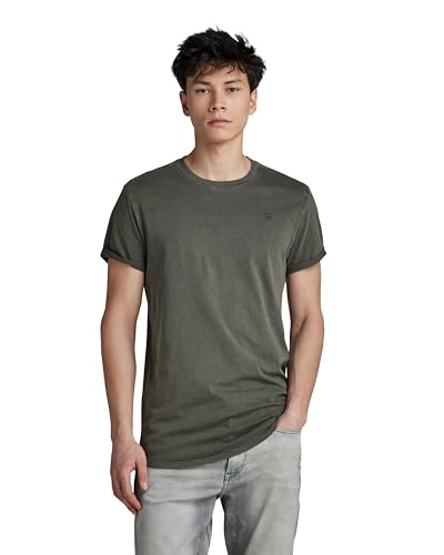 G-STAR Homme T-Shirt Lash, Gris (asfalt gd D16396-2653-B575), XXL