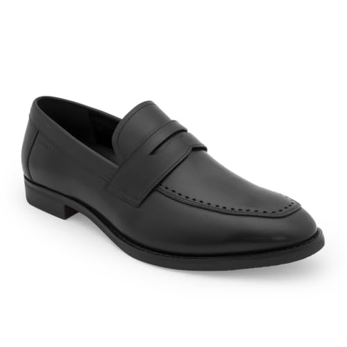 Image of Red Tape Men's Formal Shoes Teak Leather Round Toe Slipon Flexible Support