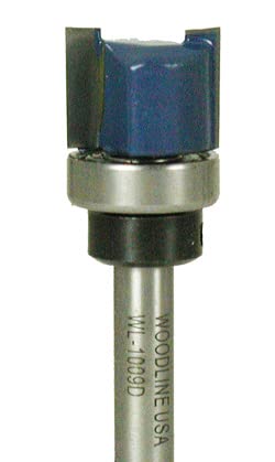 Woodline USA WL-1009D Carbide Tipped Dado Clean Out 5/8 Dia x 7/16 x 1/4" Shank with Bearing