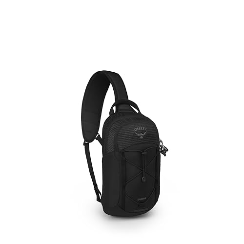 Osprey Quasar Shoulder Sling Bag - Everyday Crossbody Backpack with Laptop Sleeve Bottle Pocket & Phone Pocket Black