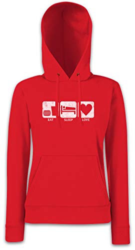 Sweat-shirt femme Urban Backwoods Eat Sleep Love idéal pour le week-end