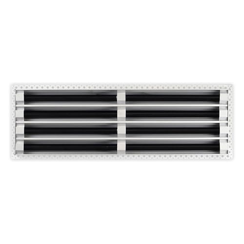 Image of BUILDMART - 26x8 MUD-in Air Vent Cover - Drywall MUD in White Air Vent - MUD Linear Slot Diffuser - Register Grille for Ceiling and Walls - Texas Buildmart