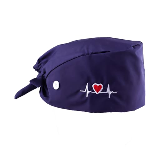 Calot Chirurgical en Tissu Taille Unique, Adapté pour Infirmiers, Médecins, Dentistes, Pharmaciens, Vétérinaires, Confortable, Respirant et Ajustable, pour...