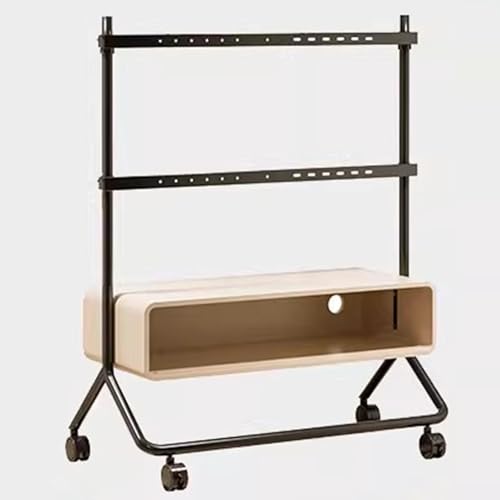 Soporte móvil para TV con ruedas, ajustable en altura miniatura 1