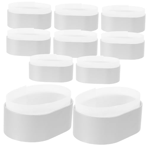 OUNONA 1 Juego Pastel Ovalados Antiadherentes para Queso y Postres Incluye y Páginas para Hornear