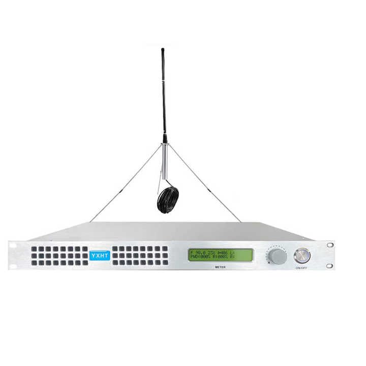 50W Professional FM Broadcast Transmitter with Antenna and Cable, Long Range Low Power 50 watt FM Transmitter Kit for Church, Home, Radio Station Equipment for Broadcasting