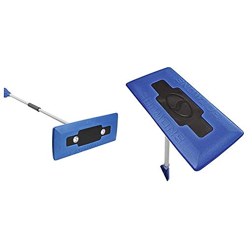 Snow Joe SJBLZD-LED Illum-n-Broom LED Lighted 4-in-1 Snow Broom Plus Ice Scraper,Blue & SJBLZD 2-in-1 Snow Broom with 18-Inch Foam Head + Large Ice Scraper, Blue