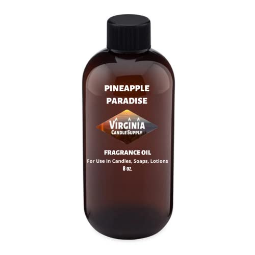 Pineapple Paradise Fragrance Oil (8 oz Bottle) for Candle Making Soap Making Tart Making Room Sprays Lotions Car Fresheners Slime Bath Bombs Warmers