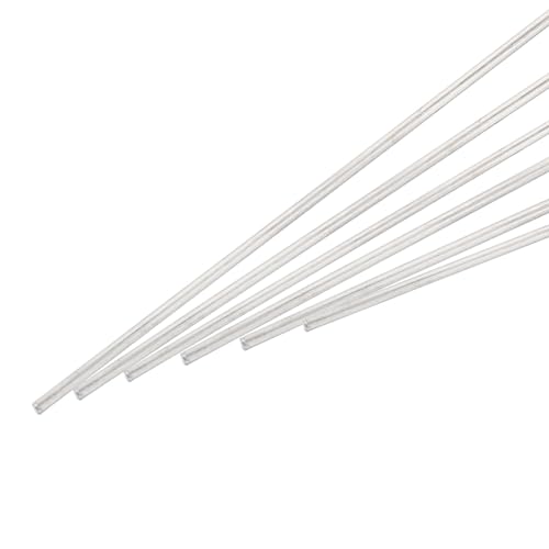 uxcell 6本セット 304ステンレススチール丸棒バー 1.5mm x 300mm 様々なシャフトのDIYクラフト モデルカー ...