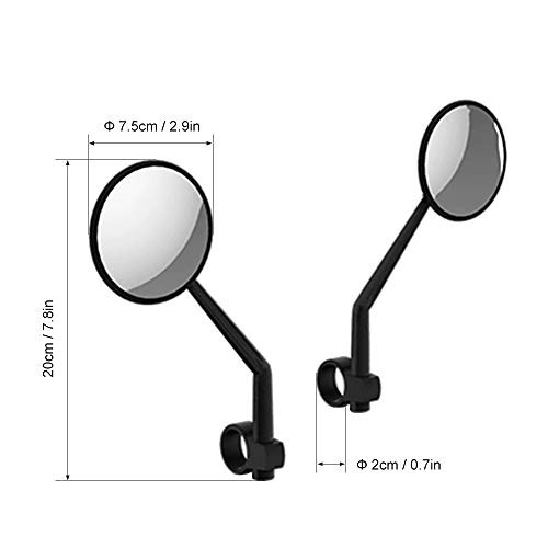 Espelho retrovisor, Romacci 2 espelhos retrovisores PCS Vidro retrovisor para scooter elétrico Mijia