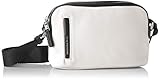 Kompakte Nylon-Schultertasche mit doppeltem Hauptfach und verstellbarem Schultergurt