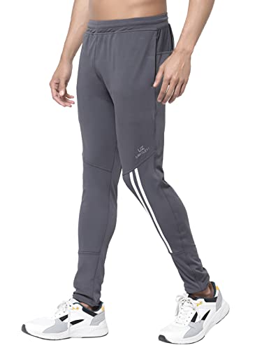 Image of UZARUS Men's Stretchable Joggers Track Pants for Gym, Yoga, Workout and Casual Wear with Towel Holder Loop