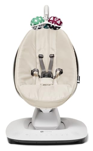4moms MamaRoo Multi-Motion Baby Swing, Bluetooth Enabled with 5 Unique Motions, Birch