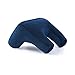 MMXD Cuscino del Sonno Cuscino in Cotone Cuscino Lento Rimbalzo Cuscino scrivania Cuscino Design Vuoto Adatto per Faccia in Giù Sleep Back Support, Staccabile Coperchio di Velluto Lavabile,Blue