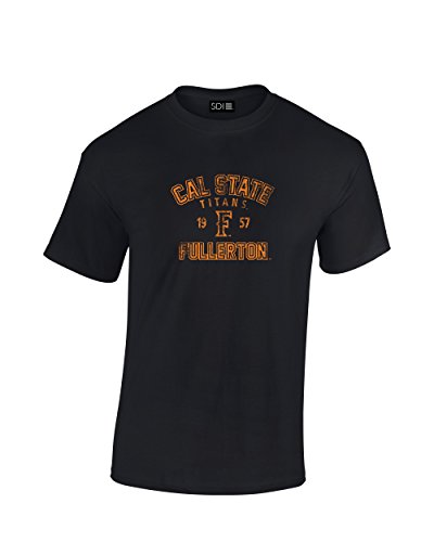 T-shirt Cal State Fullerton Titans Noir 2X Idéal pour Vos Sorties Sportives Décontractées