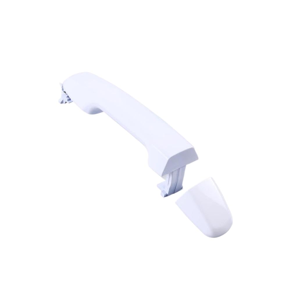 MRGdjsEXM White Exterior Outer Door Handle Compatible with 2012 2013 2014 2015 2016 2017 Vehicles(Rear Left)