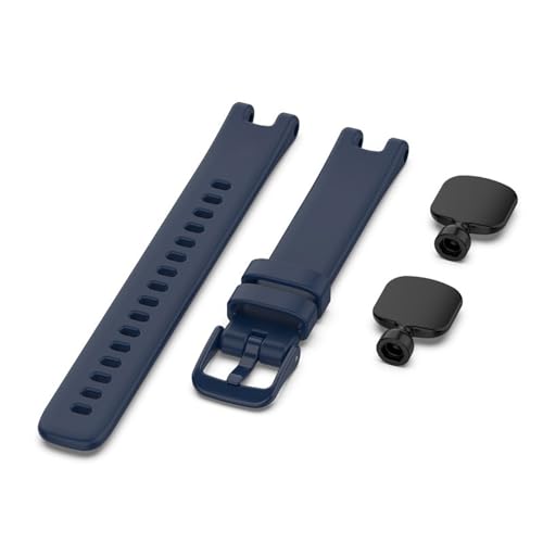 Silicone Watch Strap for Garmin Lily Sport Replacement Bracelet Band for Garmin Lily, Navy, 22mm x 220mm - Image 4
