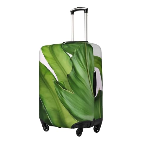 Fresh Banana Leaves Luggage Covers for Suitcase Elastic Suitcase Cover Protector Dustproof Anti-Scratch Thicken Travel Luggage Cover Washable Baggage Covers Fit 18-32 Inch Luggage Large2