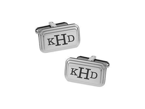 Mancuernillas de plata personalizadas con grabado miniatura 3