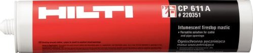 Hilti Masa ogniochronna, Intumesencyjna masa ogniochronna, tworzywo sztuczne, uszczelniacz ścienny (pasta), wkład przeciwpożarowy, wkład 310 ml