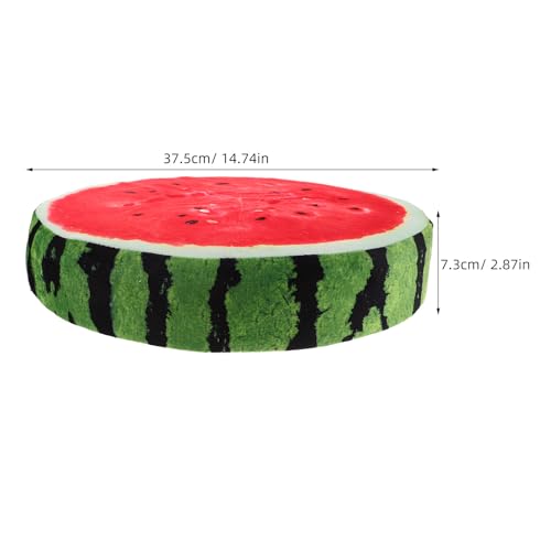 Coussin pastèque 3D peluche douce oreiller fruit coussin assise lavable - 3