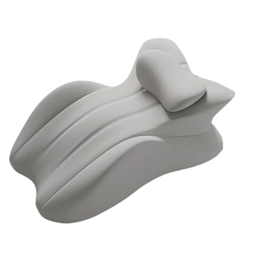 Almohada de espalda de cuña | 58 x 38 x 23 cm, almohada de espuma suave para dormir lateral, almohadas transpirables para posicionar las piernas, cojín antideslizante con funda lavable para sentarse