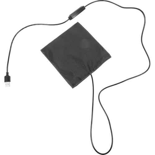 Happyyami Almohadilla Térmica USB Control de Temperatura, Manta Calefactora Ajustable para Hámsteres y Pequeños Animales, Tamaño 14 Cm, Cojín Térmico Reutilizable para Conejos y Aves