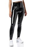 SPANX Faux Patent Leather Leggings Black Large