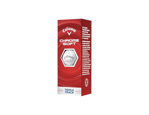 Chrome Soft Triple Track 2022 Golf Balls, White - Callaway