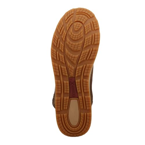 Image of Twisted X 11 inch Work Pull On Wedge Sole Men's Brunette /Pecan Boot