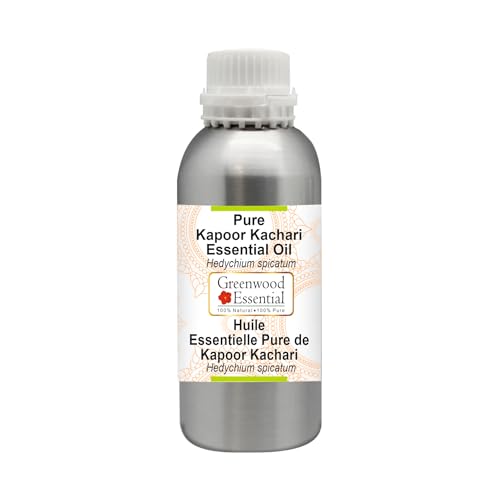 Image of Greenwood Essential Kapoor Kachari Essential Oil (Hedychium spicatum) Pure | Non-Sticky | Non-greasy | Lightweight | Men & Women | All Skin Types | Steam Distilled 630ml