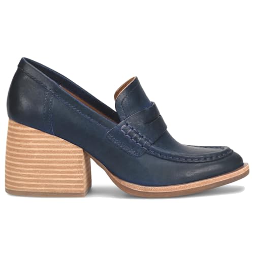 Image of MOOMMO Women Chunky Platform Loafers Pumps Round Closed Toe Slip On Penny Loafers Suede Block High Heels Oxford Shoes Formal Classic Thick Heel Dress Loafer Office Ladies Vintage Comfort 4-11 M US