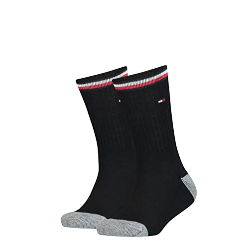 Kid's Tommy Hilfiger 2-Pack Iconic Sport Socks, Black Medium