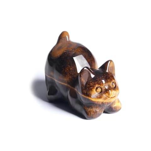 CrystalTears Tiger Eye Cat Figurine Cover