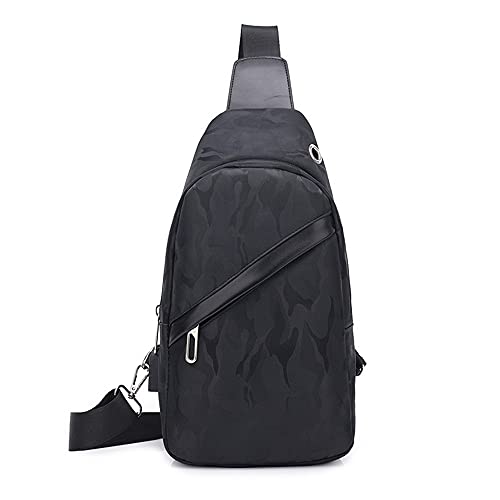 Sac à dos en toile homme avec USB M Noir pour cyclisme