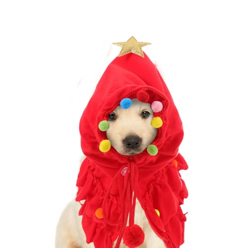 Disfraz Luxshiny Capa Elfo para Perros Pequeños y Gatos miniatura 5