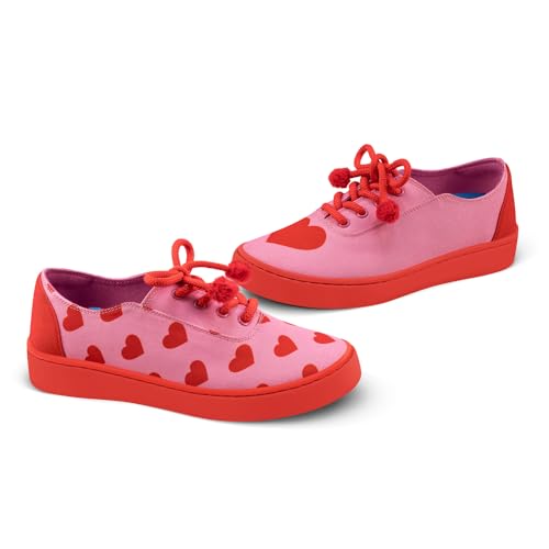 Image of Hot Chocolate Design All-Day Women's Lace-Up Sneakers | Canvas Upper, Cushioned Footbed with Arch Support, Flexible Rubber Outsole, Vegan Construction, Casual Everyday Sneakers