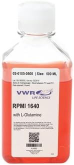 VWRV02-0105-0500 - RPMI 1640 w/L-Glutamine - Life Science RPMI 1640 - Case of 10 (500ml)