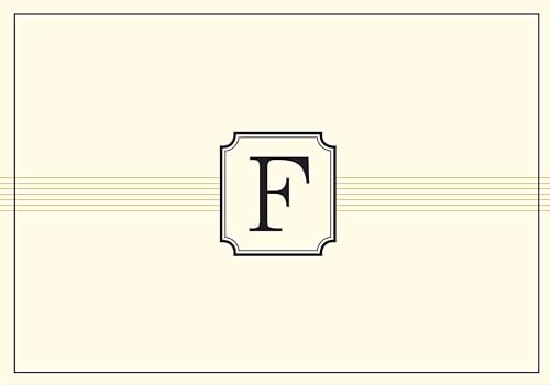 Monogram Note Cards: F (Stationery, Boxed Cards) image 3