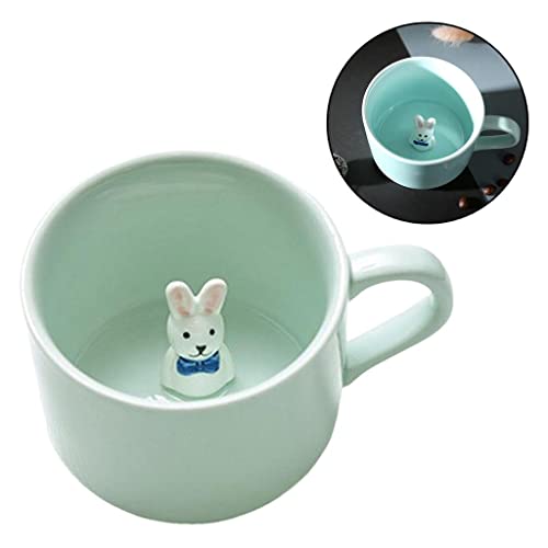 2 Peças de Caneca de 3D Cartoon de Cerâmica Xícara de Chá