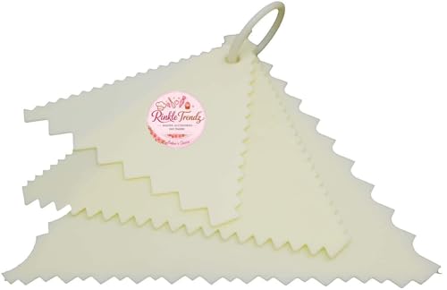 Image of Triangle Fondant Cake Dough Scrapper Sawtooth Shape Fondant and Cake Decorating Tools Set of 3