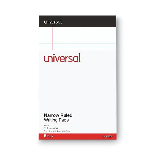 Universal Perforated Edge Ruled writing Pads, Jr