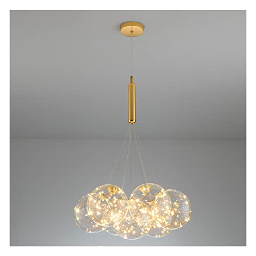 Haushalt Leuchter, LED Lichtquelle Modern Minimalistische Kinderzimmer Schlafzimmer Studie Nordic Wohnzimmer Kronleuchter Leuchter (Color : Three-tone light) Cover