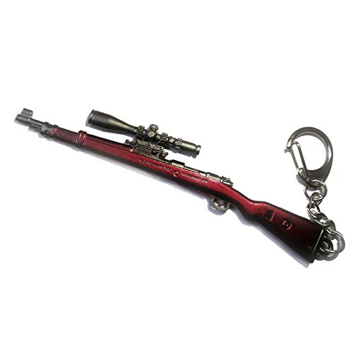 Image of Pubg Karabiner 98 Metallic Sniper k98 Burgundy Gun Keychain