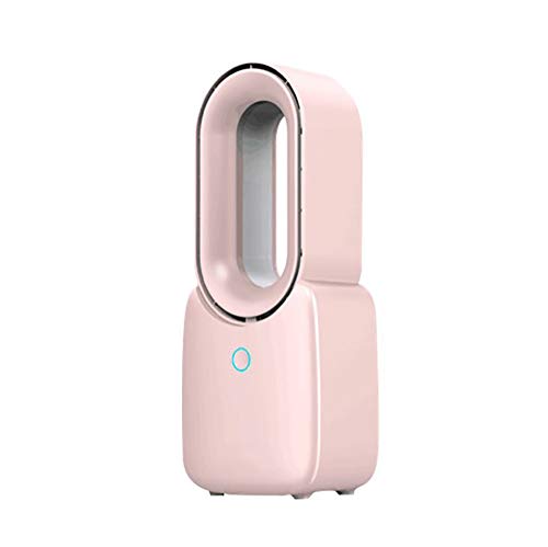 qwqqaq Bladeless Fan,Desk Portable Air Conditioner,Rechargeable Quiet Air Cooler,Touch Control Air Cooling Fan