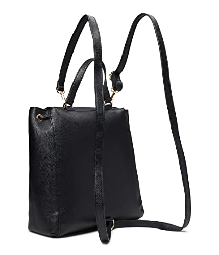 Anne Klein Womens Flap Horsebit Backpack, Black2