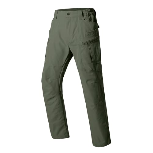 Mens Tactical Pants Ripstop Cargo Work Pants with Multi Pockets Water Resistant Breathable Hiking Construction Pants4